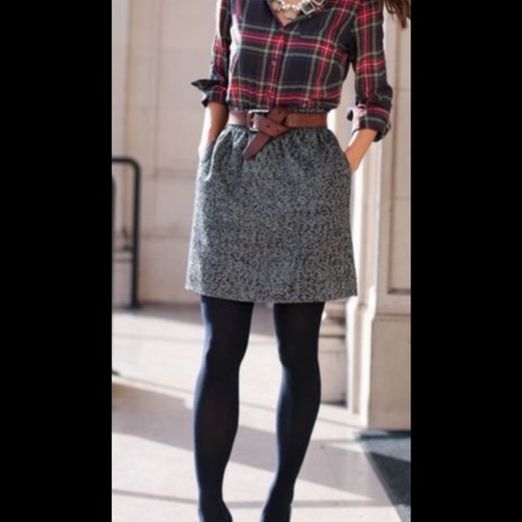 J. Crew Dresses & Skirts - Like NEW! J.Crew herringbone mini skirt size 14